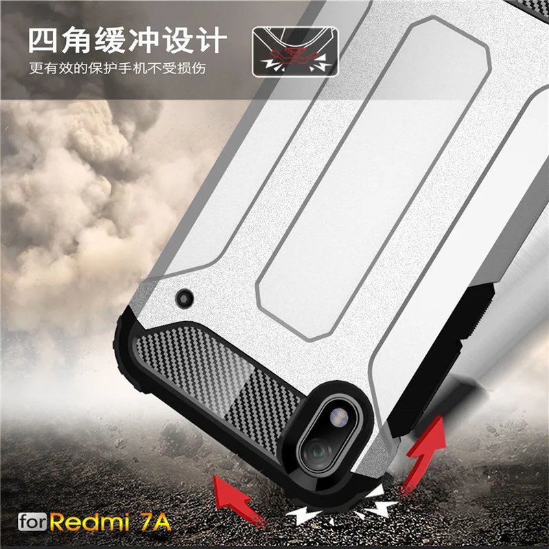 For Xiaomi CC9 A3 Lite Redmi 7A Case Shockproof Armor Rubber Hard PC Phone Bumper Back Cover CC9E for note 7 |