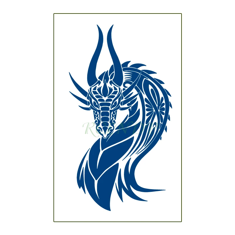 

Waterproof Temporary Juice Tattoo Sticker Cool Dragon Lasting Tattoos Flash Tatoo Fake Tatto Body Art for Men Women