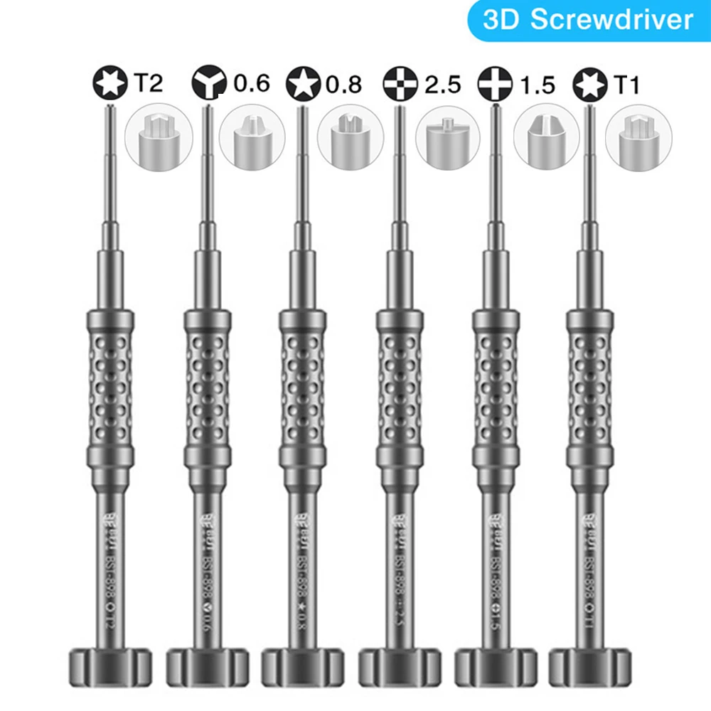 Набор прецизионных 3D отверток P2 0 8 Pentalobe Y-0.6 Torx T1 T2 1 5 2 Phillips для вскрытия мобильного