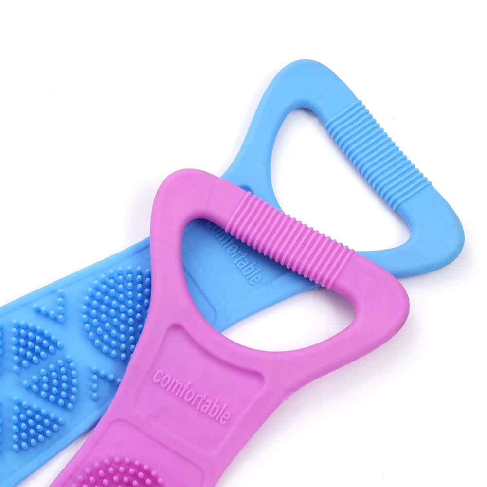 

Silicone Bath Scrubber Towels Rubbing Back Exfoliating Body Massage Shower Cleaning Wash Scrub Brushes Bathroom Product