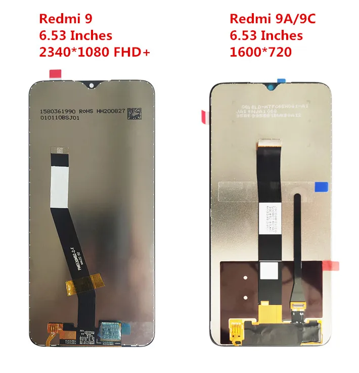 

100% Оригинальный ЖК-дисплей для Xiaomi 9 9A 9C, ЖК-дисплей с рамкой и сенсорным экраном в сборе для ЖК-дисплея 9A 9C