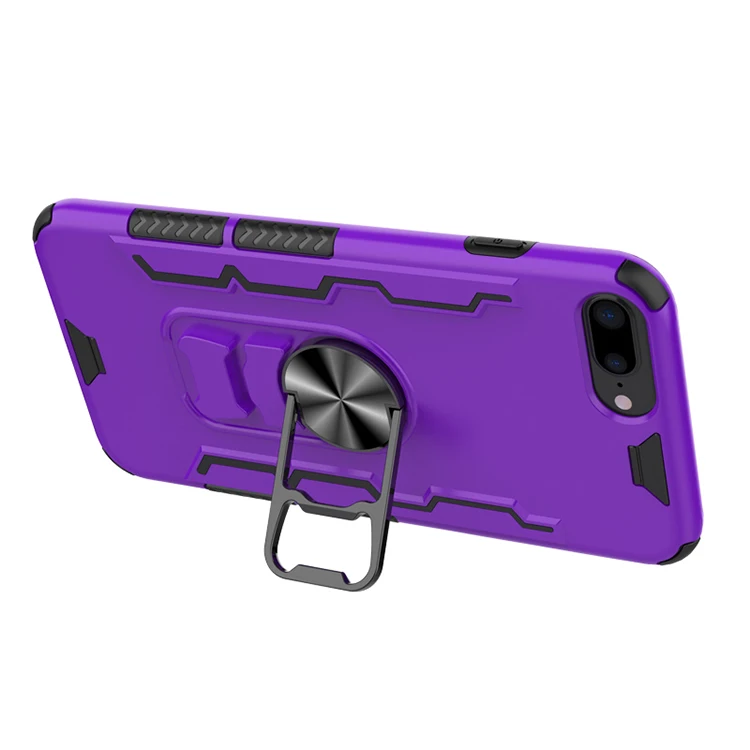 Бронированный магнитный металлический чехол с кольцом для iPhone 6 6S 7 8 PLUS X XS MAX XR 11 Pro