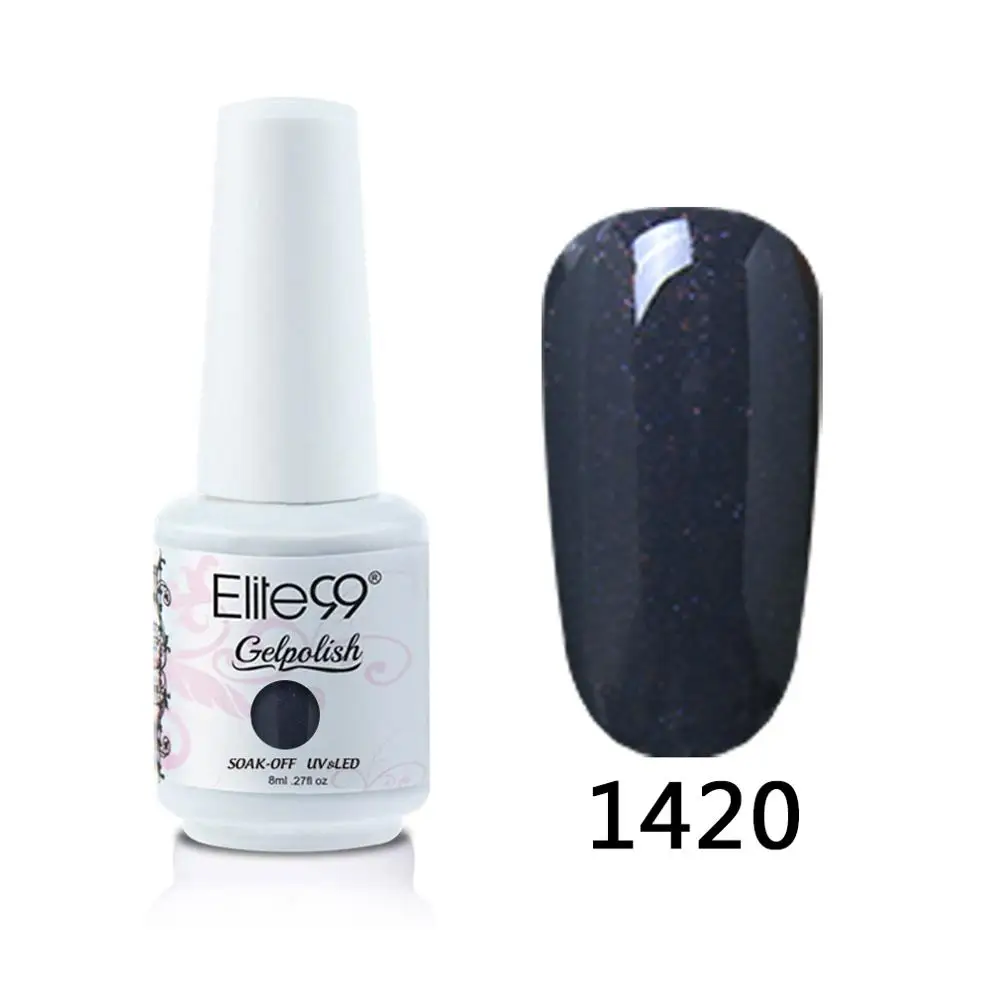 1420 Elite99 8 мл Гель-лак для ногтей Vernis Полупостоянный лак для ногтей УФ-гель лак для ногтей эмаль для маникюра Лак для ногтей - Цвет: 1420