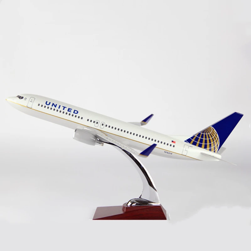40 см самолеты Юнайтед эйрлайнс Boeing B737 самолет смола литье под давлением модель