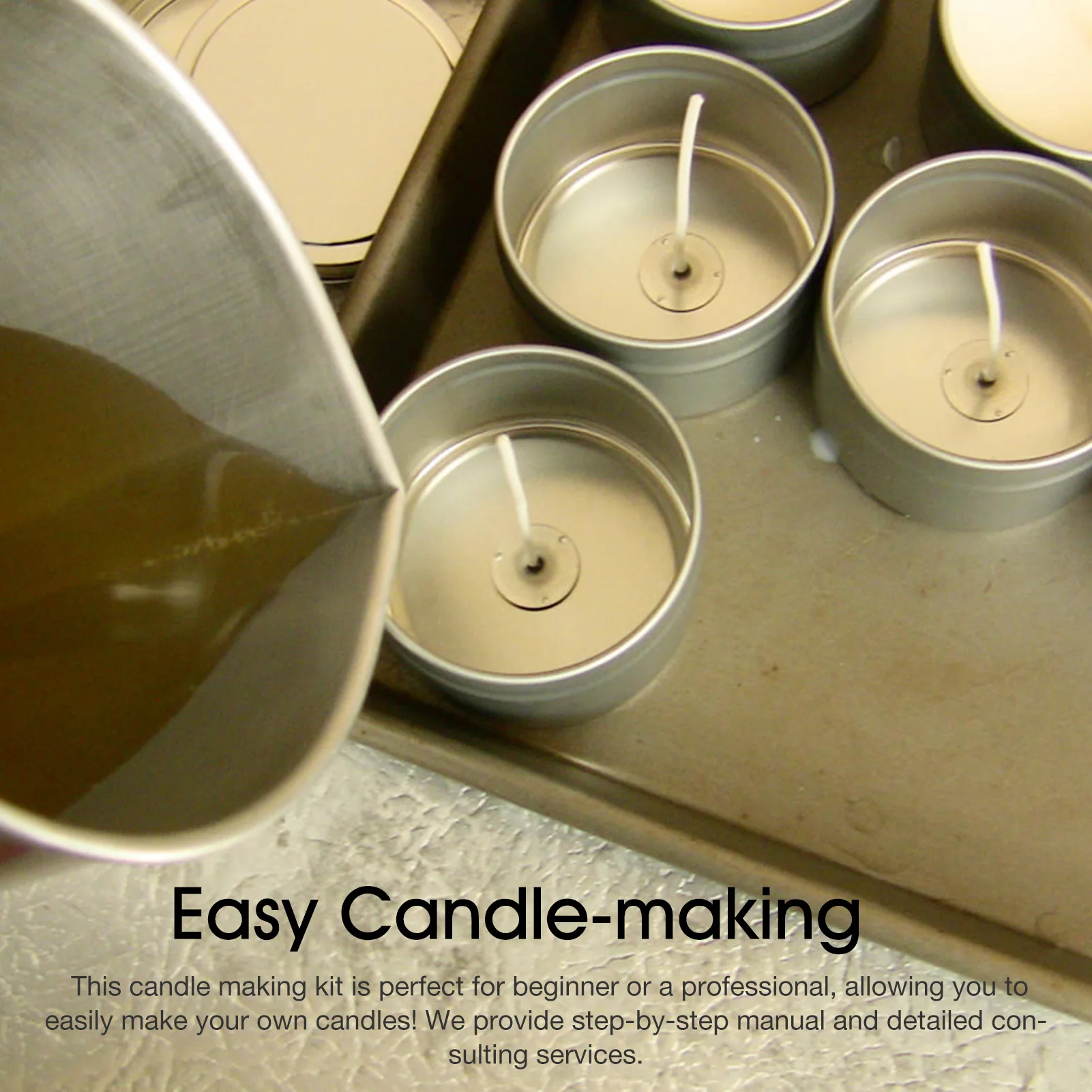 

Candle Making Kit Supplies Complete Candle Maker Kit For Family Smokless Candle Wick Easy Candle-making Perfect Gift Kit For DIY