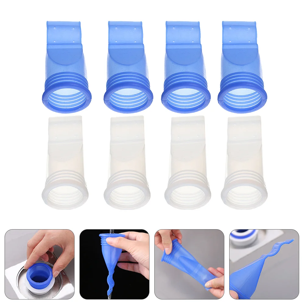 

8pcs Floor Drain Core Down The Water Pipe Sewer Pipe Deodorant Silicone Core