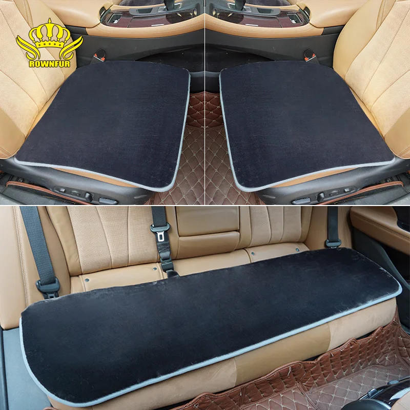 Набор плюшевых чехлов для автомобильных сидений ROWNFUR универсальные аксессуары