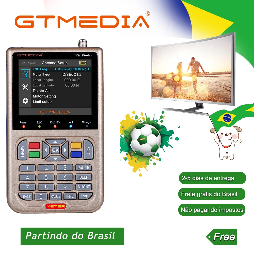 Спутниковый приемник GTMEDIA V8 finder ресивер DVB S2/s2x цифровой измеритель сигнала ТВ