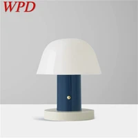 wpd nordic simple table lamp contemporary marble desk light led for home bedside decoration