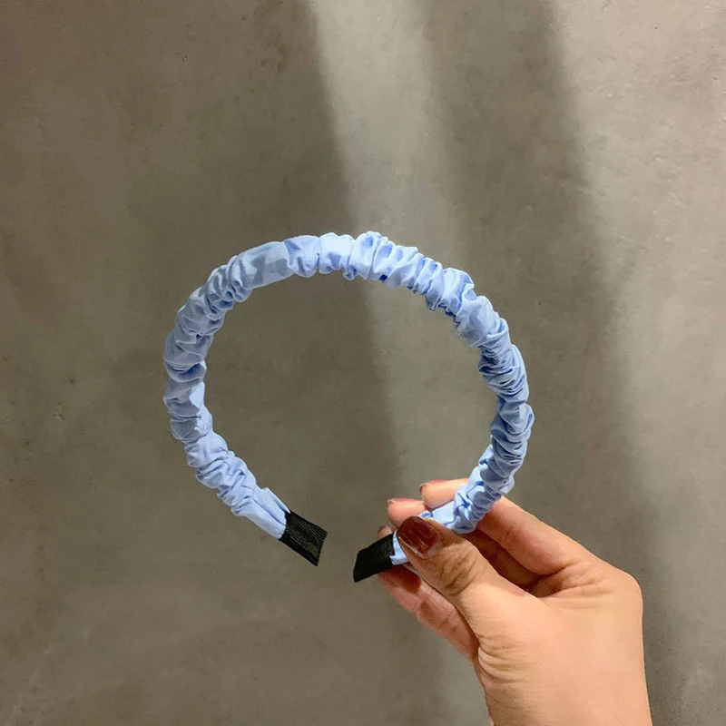 Модные тканевые резинки для волос ярких цветов женские простая лента