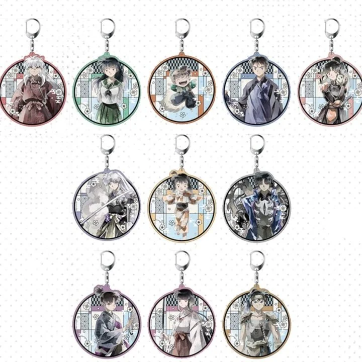 

Аниме Inuyasha Sesshoumaru Higurashi Kagome Miroku акриловый брелок Подвеска сумка очаровательный Декор Косплей Cillection рождественские подарки