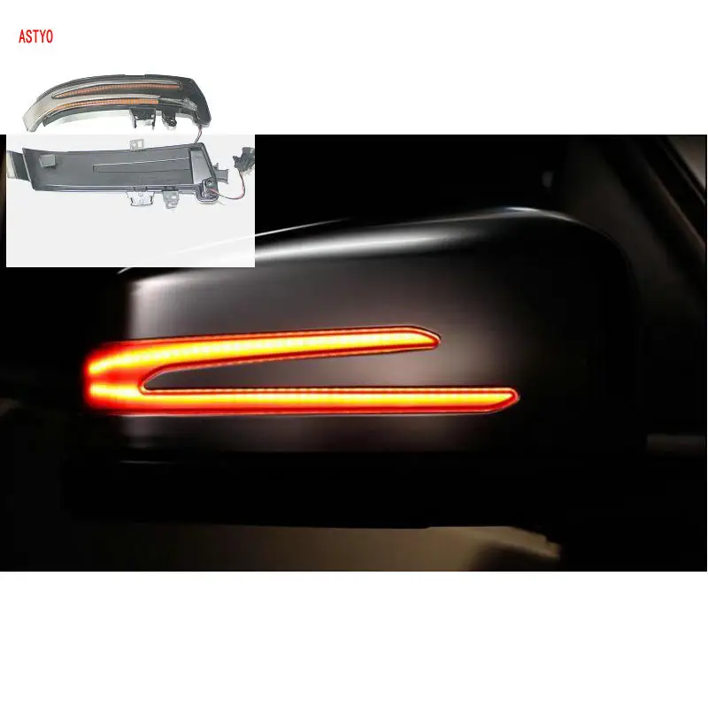 ASTYO For Benz A B C E S CLA GLA CLS Class W176 W246 W204 W212 C117 X156 Side Mirror Indicator Dynamic Turn Signal LED Light|Сигнальная