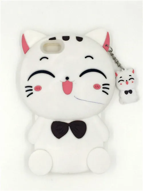 19 Для iPhone 4, 4S, 5, 5S, SE, 6, 6s, 7, 8 Plus, X, XR, XS Max, милый 3D мультяшный Кот, Ститч, Минни, Модный мягкий силиконовый чехол для телефона, чехол - Цвет: 19