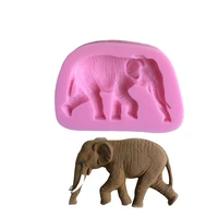 3d elephant animal shaped silicone cake fondant mold creative shape baking tool bakeware accessories fondant pastry mold