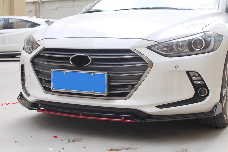 Для Hyundai Elantra 2017 новинка 2018 3 шт. автомобильный передний бампер разветвитель для