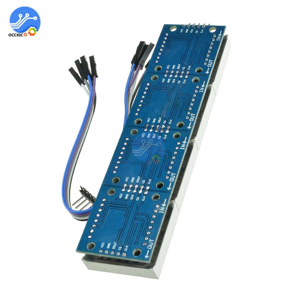 Микроконтроллер MAX7219 4 в 1 дисплей с 5P линейным матричным модулем для Arduino|display for