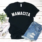 МАМАСИТА Забавные футболки для мамы, хороший подарок на день матери, благословил футболка с надписью Mama уставшие как у мамы в стиле Харадзюку, Прямая доставка, женские футболки