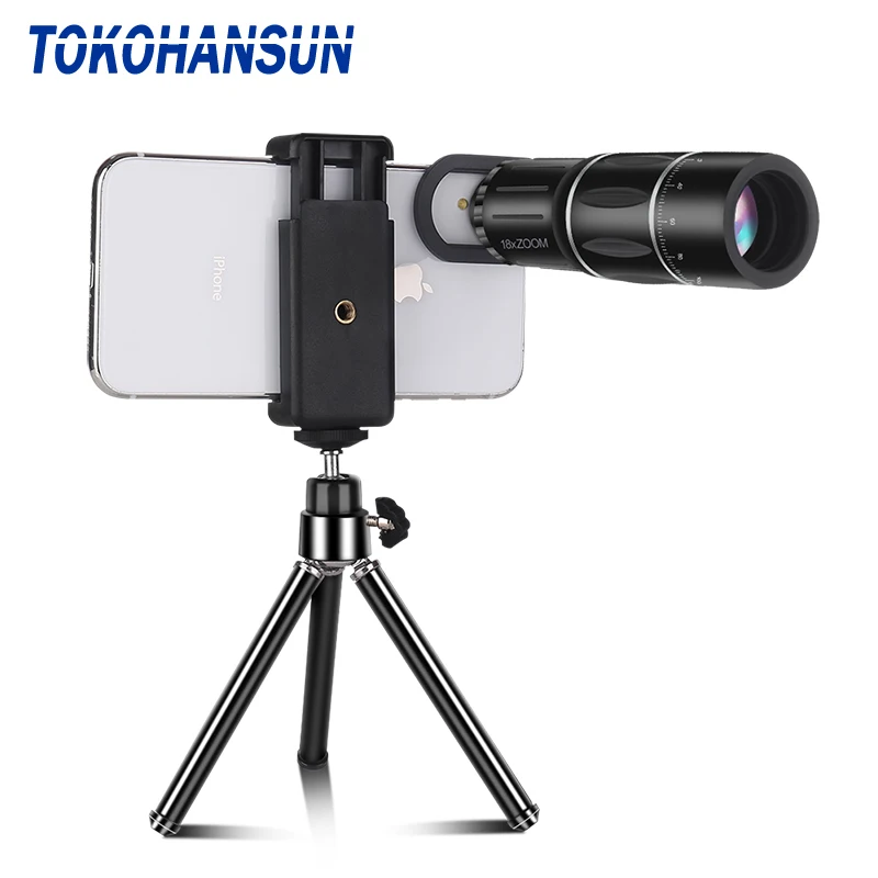 TOKOHANSUN 18X телескоп зум объектив мобильного телефона для смартфонов iPhone samsung