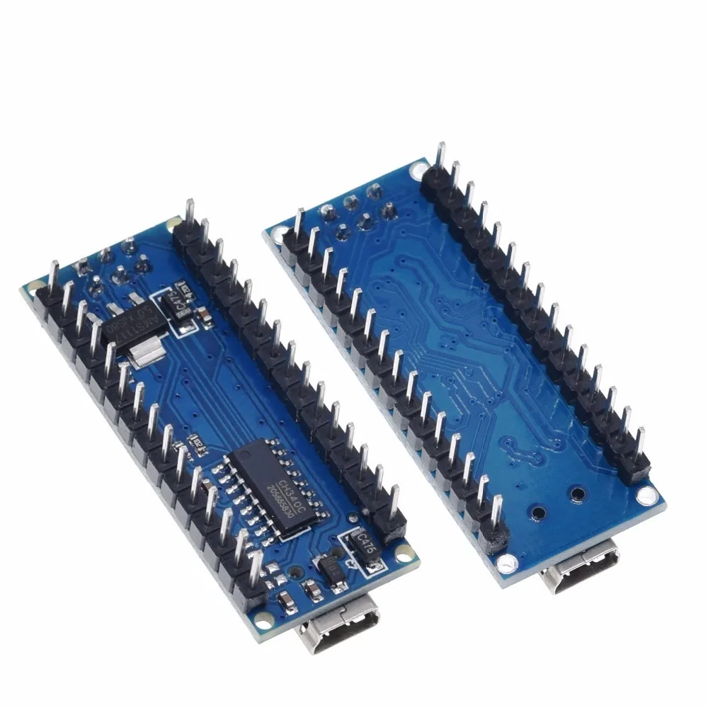 1 шт. акция для arduino Nano 3,0 Atmega328 контроллер совместимый модуль платы PCB макетная плата без USB V3.0