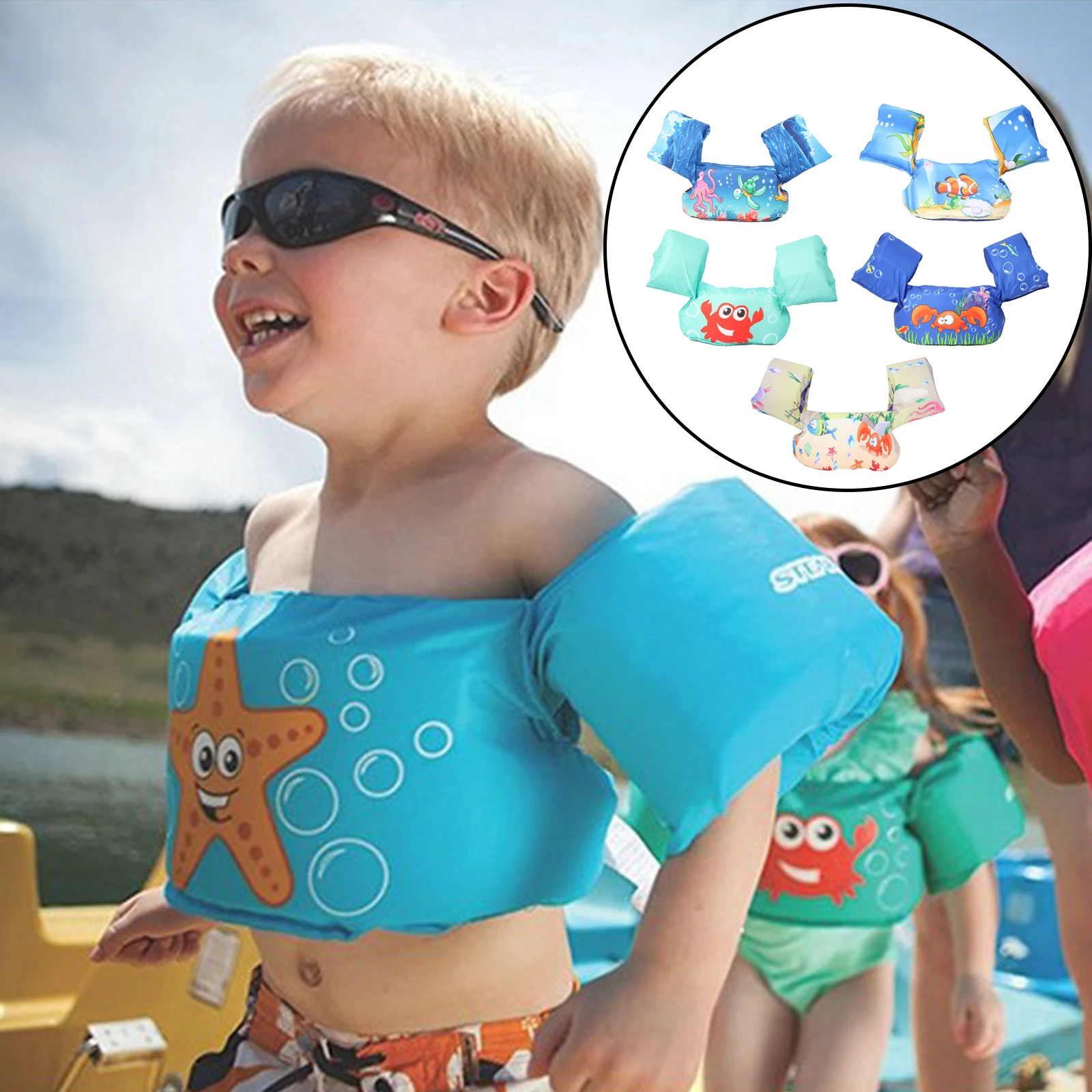 

Kids Baby Swim Vest Learn Swimming Training Swim Aid Floats for Boys Girls