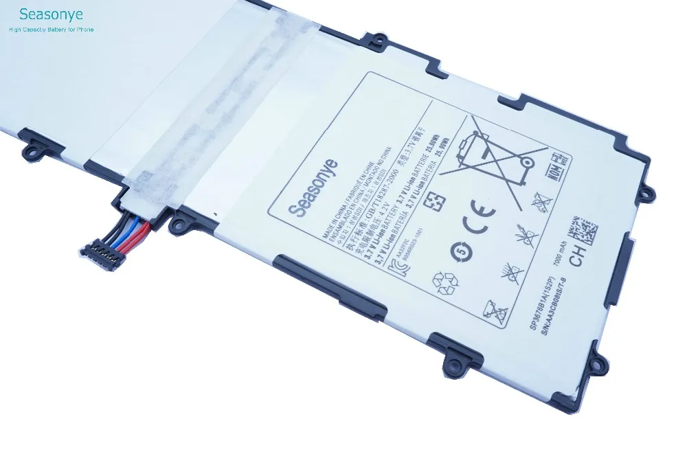 Seasonye 3 шт./лот 7000 мАч 10 1 Вт ч SP3676B1A(1S2P) Сменный аккумулятор для Samsung Galaxy Tablet Tab 2 Note 8. 0