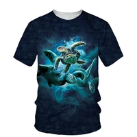 sea turtle 3d print men t shirt 2021 summer new o neck short sleeve tees tops 3d style male clothes fashion casual t shirts