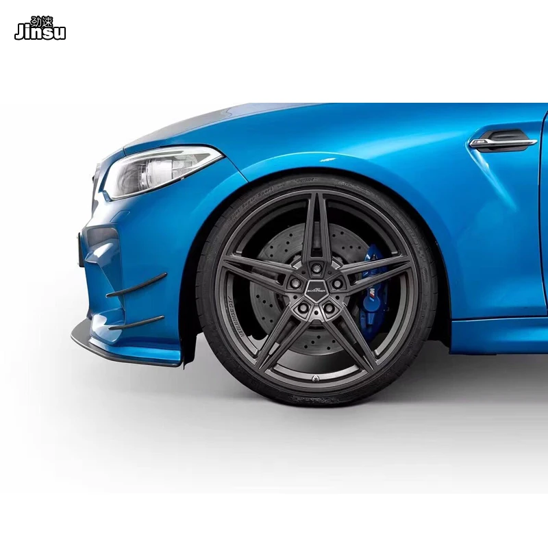 AC Стиль углеродное волокно передний разделитель губ крыло воздухозаборник для BMW