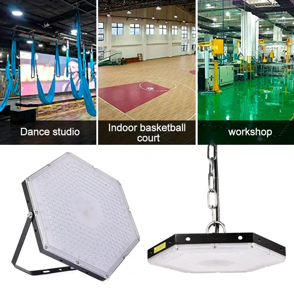 100W Светодиодный гараж светильник соты подвесной типа High Bay переменного тока 220V