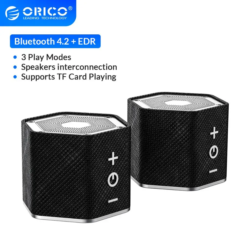 ORICO Music Twins 3 Вт * 2 водонепроницаемый стерео двойной бас Bluetooth 4 EDR длительность