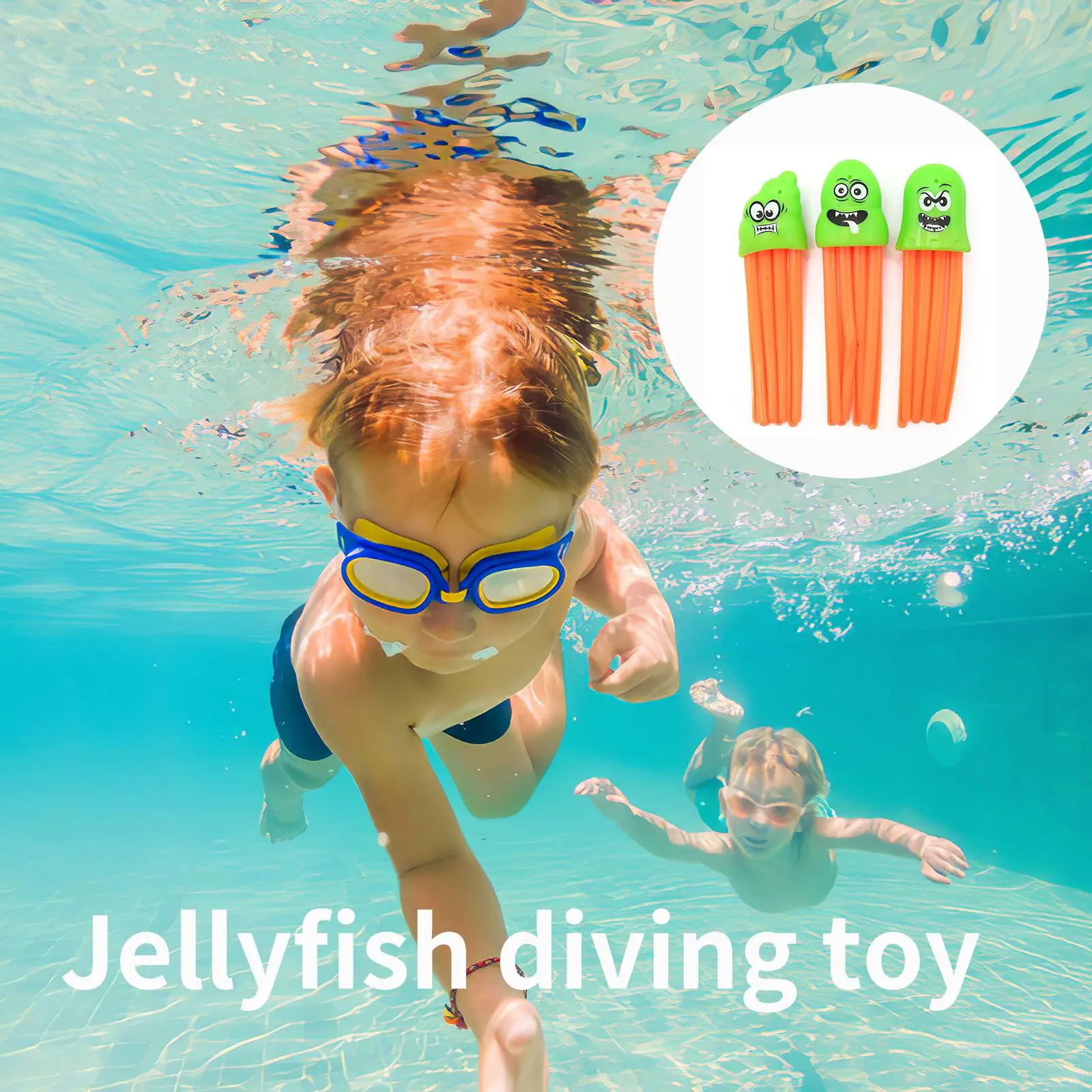 

6pcs Funny Octopus Diving Toy Plastic Kids Pool Dive Toy Diving Game Toy Summer Paddle Toy Kids Enjoy Playing Swimming Pool Bath