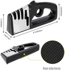 Точилка для ножей Кухонные ножи, камень для ножниц, точильный камень, точильный камень, 3 этапа, система заточки