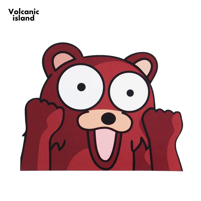 13cm x 10.3cm Pedobear YESSS Children Sticker Car Bumper Window Decal Cartoon Waterproof Accessories | Автомобили и мотоциклы
