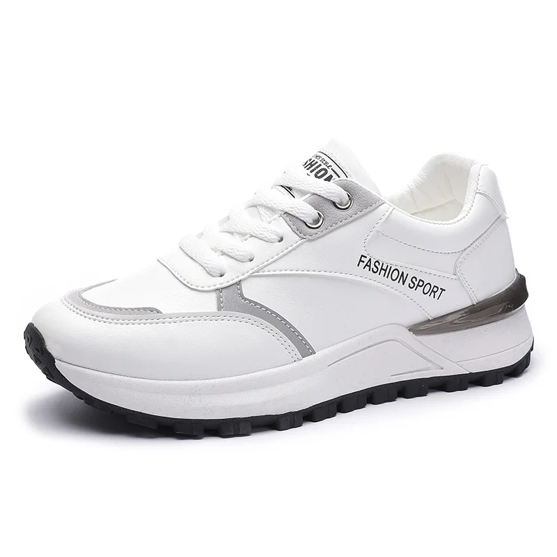 

Women's Spring 2021 New Ladies Casual Breathable Running Shoes Korean Wedge Heel Sneakers