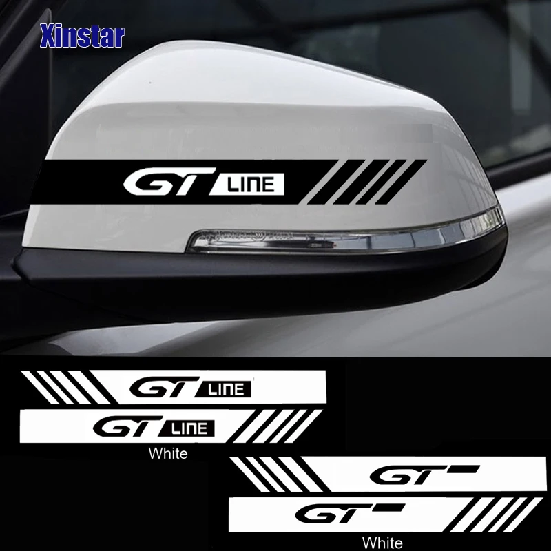 

2pcs Car Rearvie Mirror Sticker For Peugeot 106 107 108 206 207 208 2008 3008 306 308 307 508 407