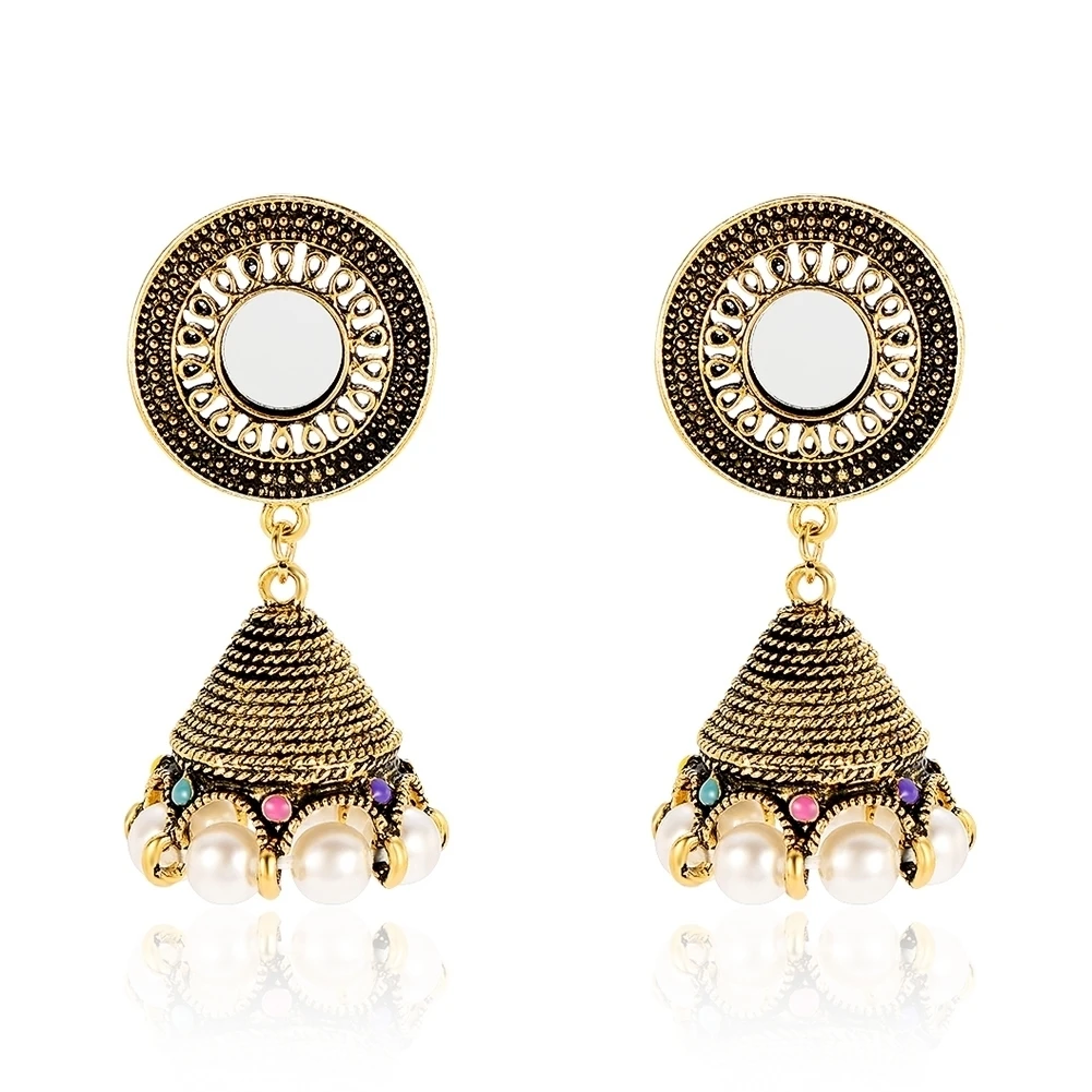 Brinco серьги античные Jhumki Jhumka висячие серьги этические племенные ювелирные изделия Ближний Восток Ретро Национальный стиль колокол