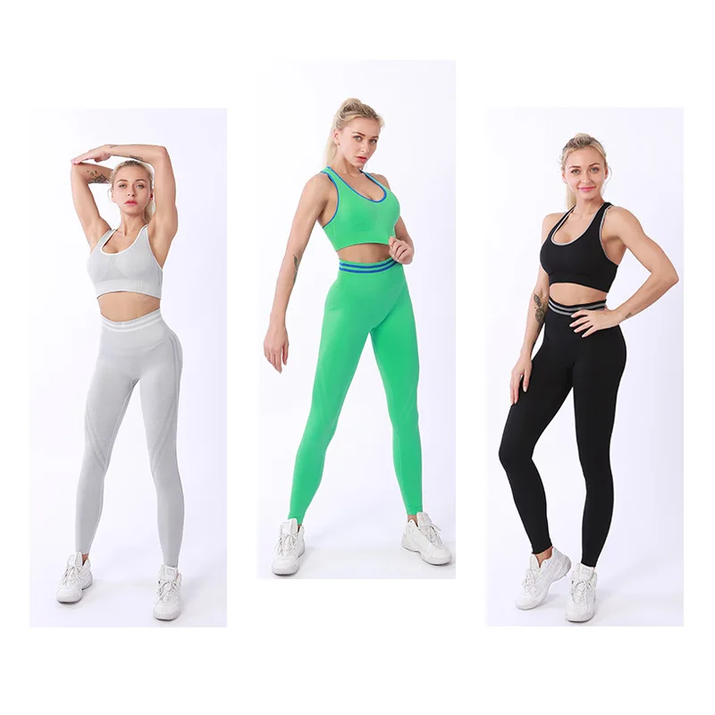 Для женщин костюм спортивной тренировки комплект одежды из 2 предметов Высокая