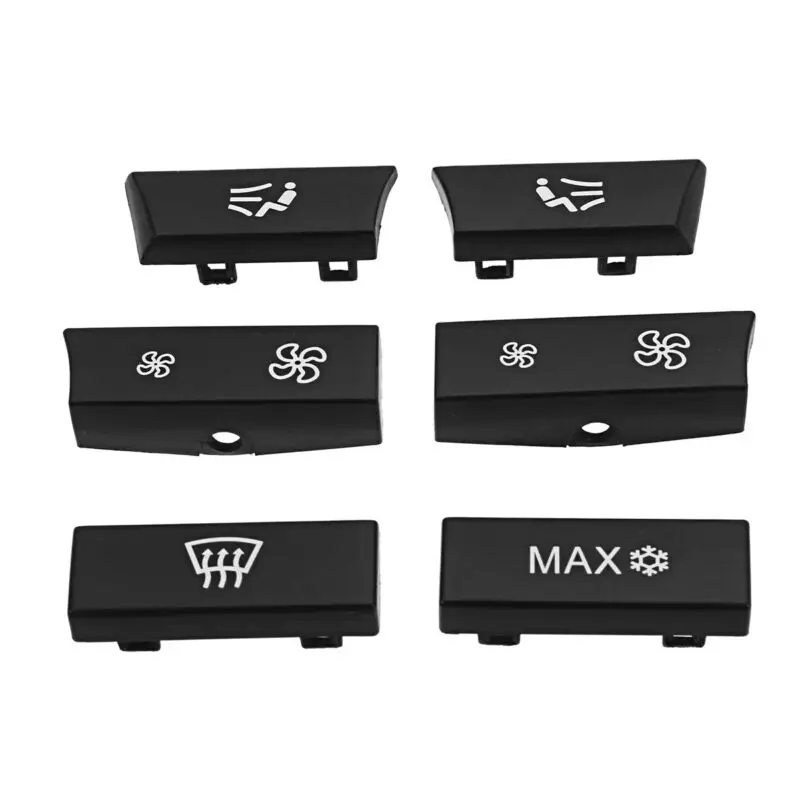 12 шт./компл. черный кнопочный ключ колпачок Премиум пластик Материал A/C