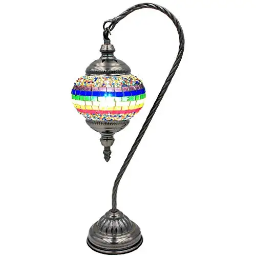 LaModaHome мозаика Турецкая лампа марокканский Стекло в стиле Лебединая шея Фонари