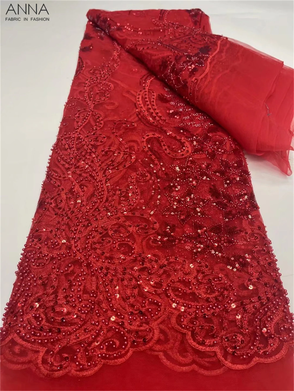 

Новейшая кружевная ткань из бисера высокого качества, африканская кружевная ткань, кружевная ткань из бисера ручной работы для невесты, фра...