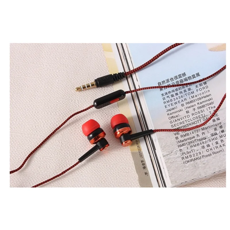 

Universal Colorful In-ear Braided Music Earphone For Smart Android Mobile Phone