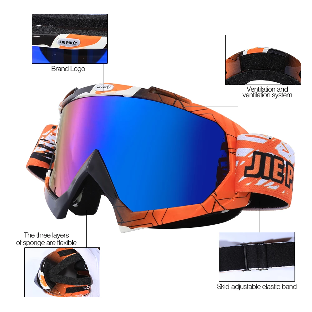 Новинка мотоциклетные очки Gafas для улицы езды на велосипеде MX внедорожного