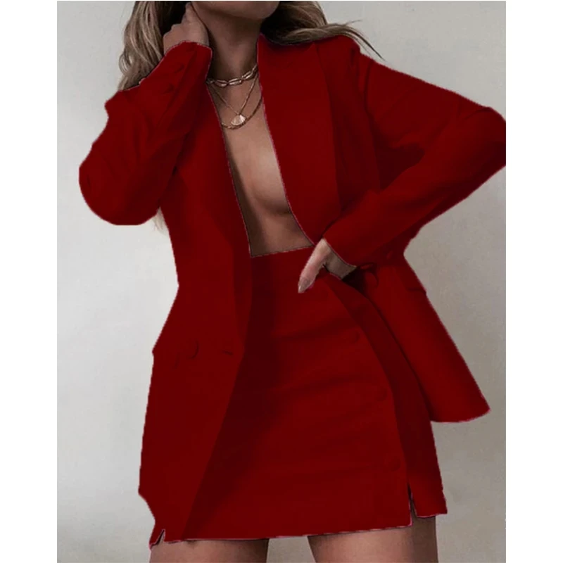 

Fashion Women Streetwear Candy Colour Basic Blazer Sets Coat + Shorts Slim Suit Jacket New Fashion