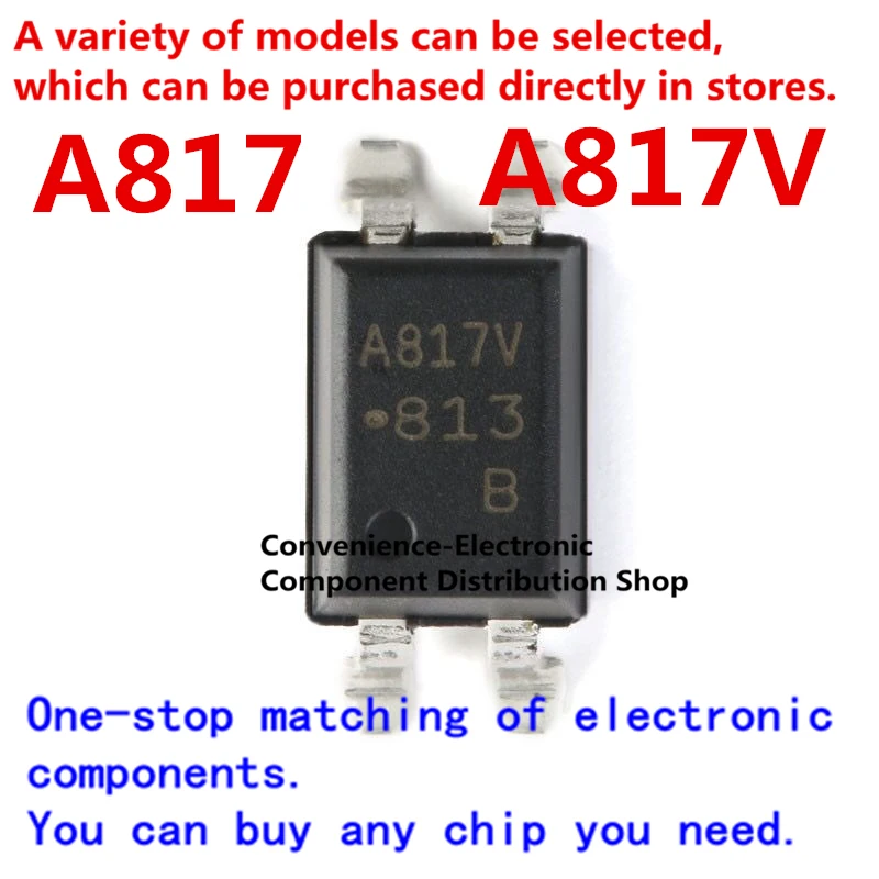 10PCS/PACK HCPL-817-56BE A817V A817 SOP4 HCPL-817 SMD | Integrated Circuits