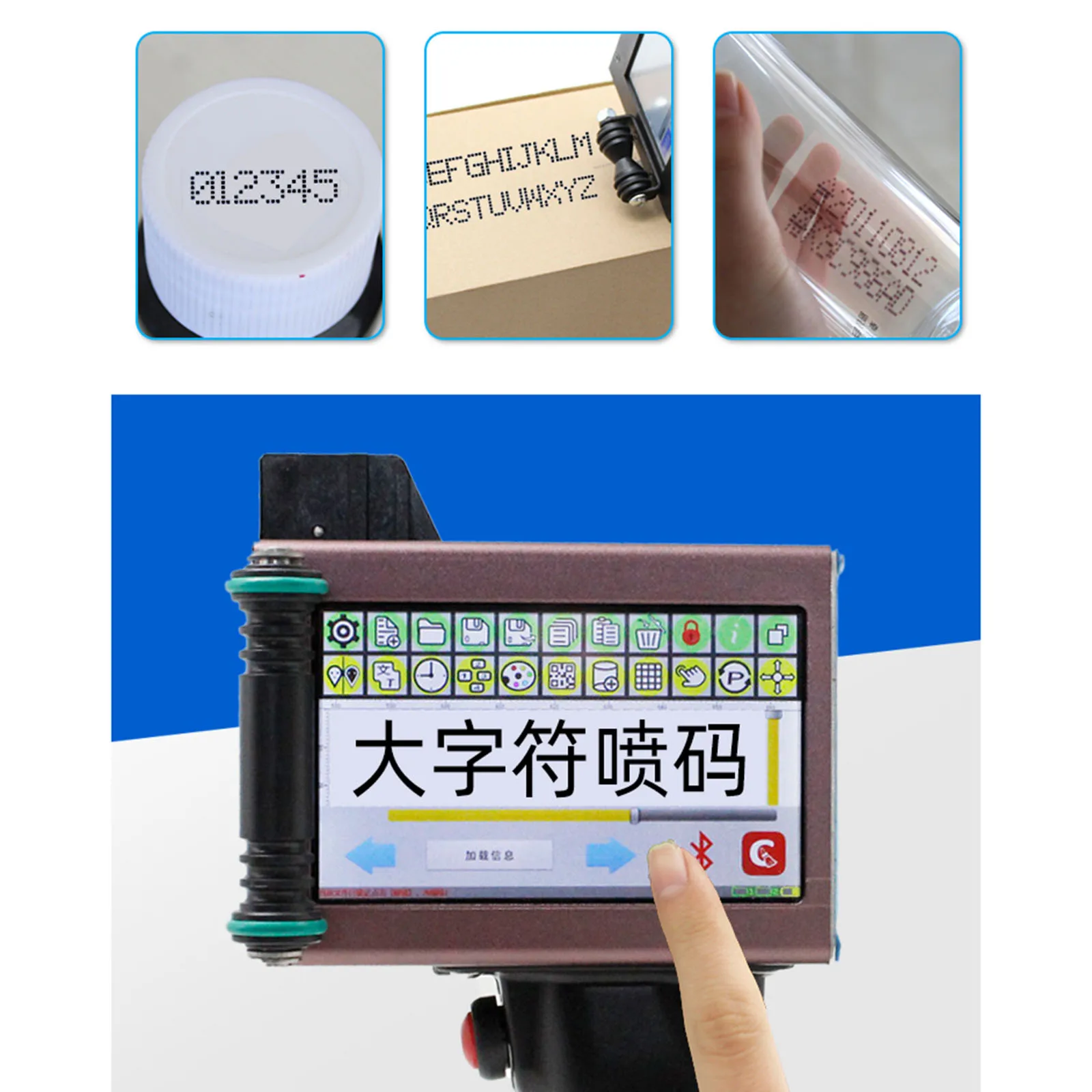 

Black Ink Cartridge Replacement for 50mm Inkjet Printer QR Code Barcode Label Maker