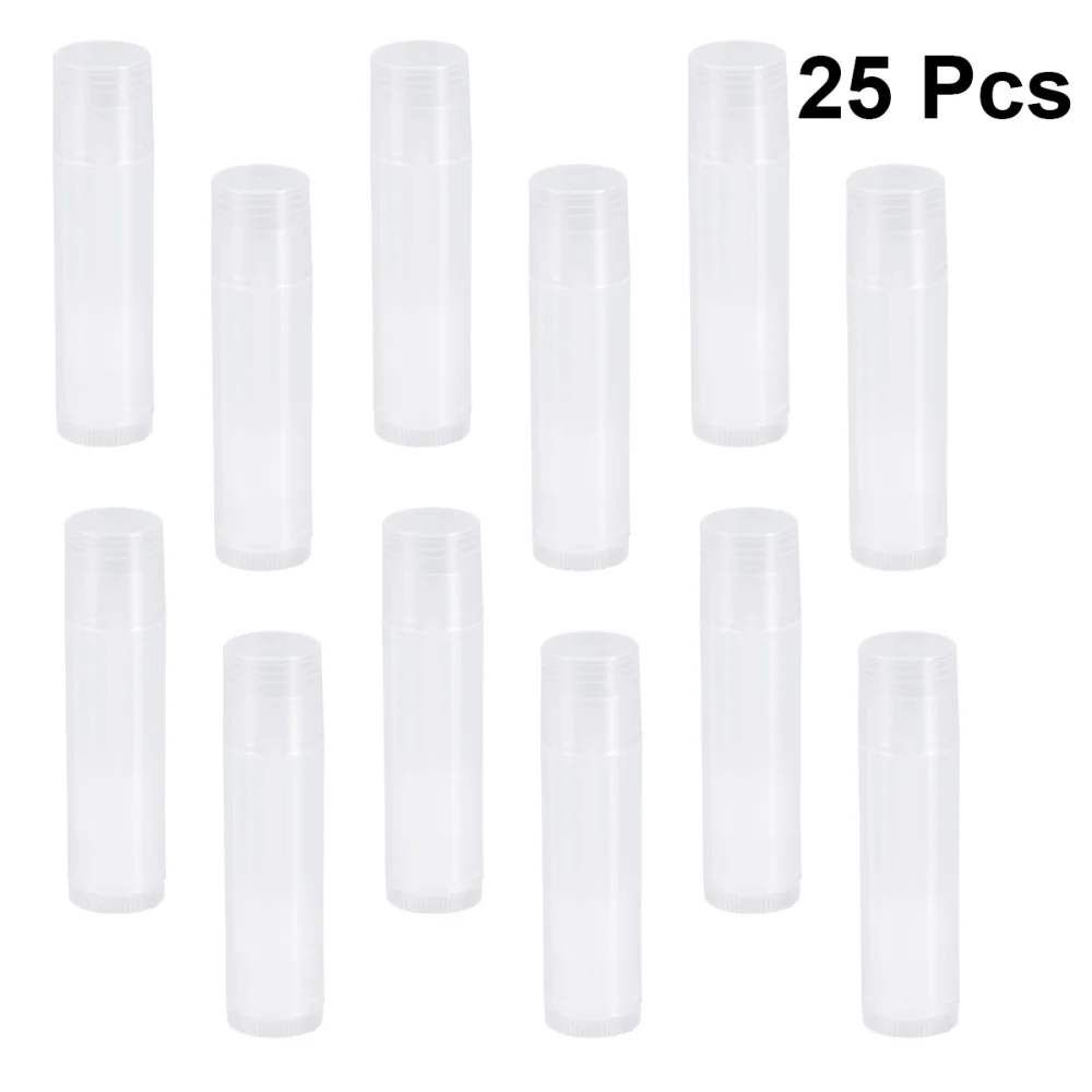 

25pcs New Lip Balm Tubes with Caps