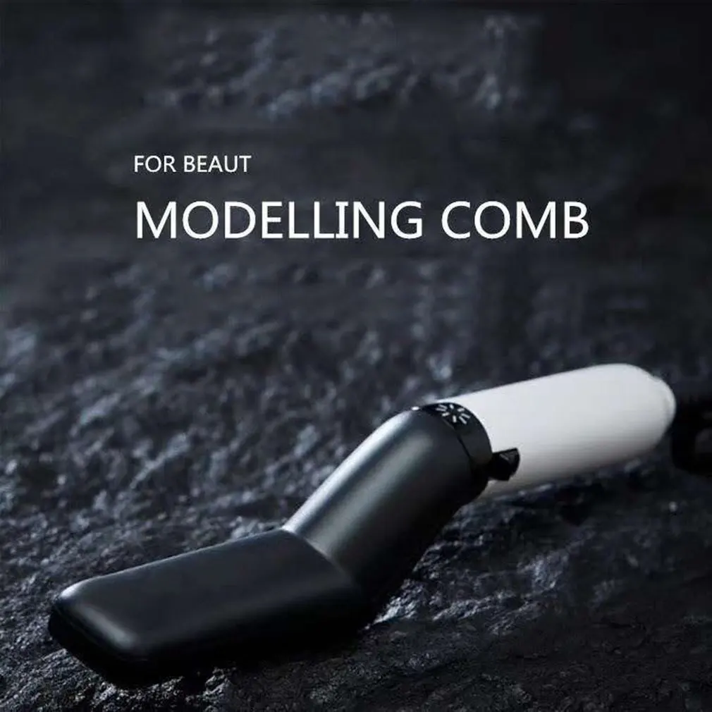 

M'Styler Men'S Multi-Function Curly Hair Comb Anti-Scalding Styling Comb Fluffy Volume Straight Dual Personal Care