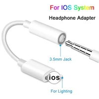 lightning to 3 5mm jack adapter headphones convert for iphone 12 11 pro max xr xs 7 adapter cable jack audio aux 3 5mm adaptador