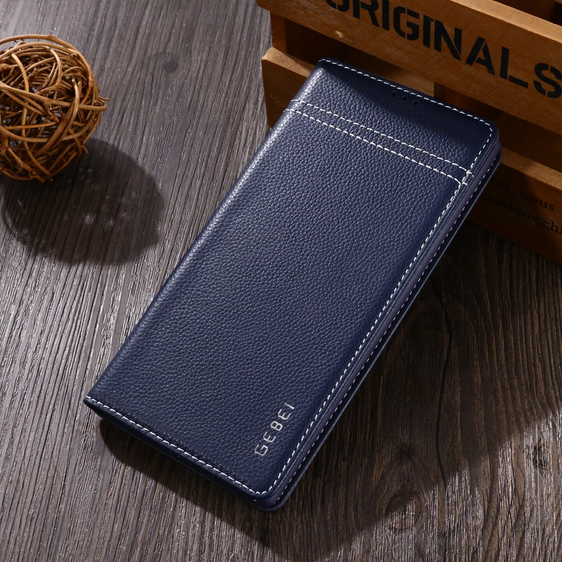 Для samsung Note10 кожаный чехол Магнитный кожаный чехол для телефона из воловьей кожи откидная подставка для карт смарт-чехол для samsung Galaxy Note10 Plus