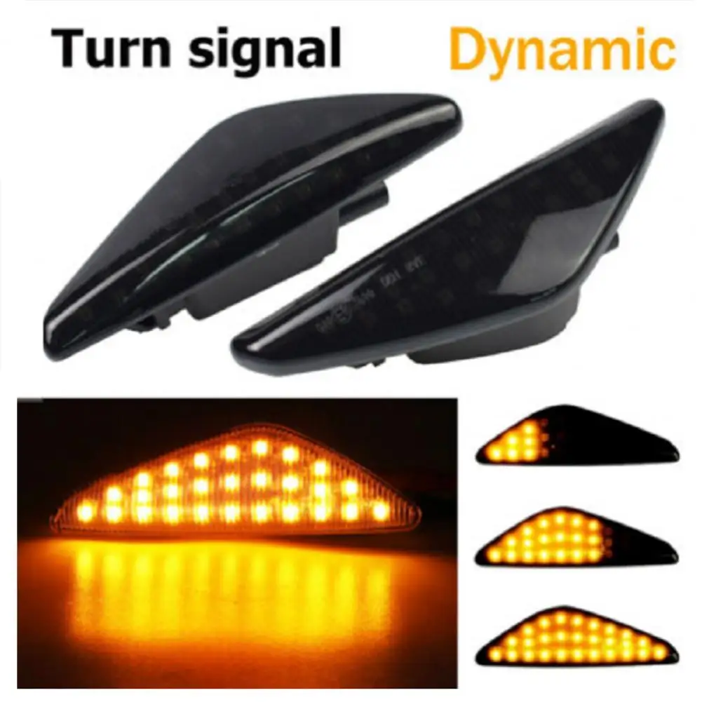 

Repeater Lamp ABS Turn Signal Light Compact High Brightness High Quality Dynamic LED Side Marker Light