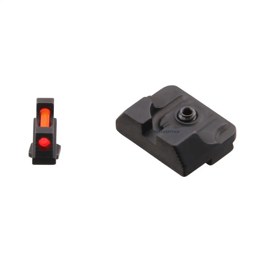 

Handgun Pistol Front and Rear Fiber Optic Sight Combo Green or Red Fiber G17for Glock Pistols Gun Accessories